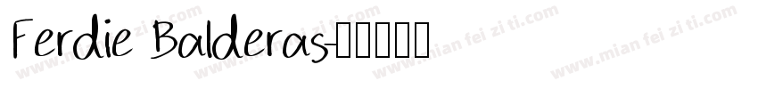 Ferdie Balderas字体转换